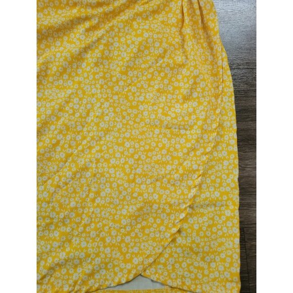 Ripskirt Hawaiian Wrap Skirt Floral Aloha Yellow Women Adjustable Waist M/L - Picture 2 of 12